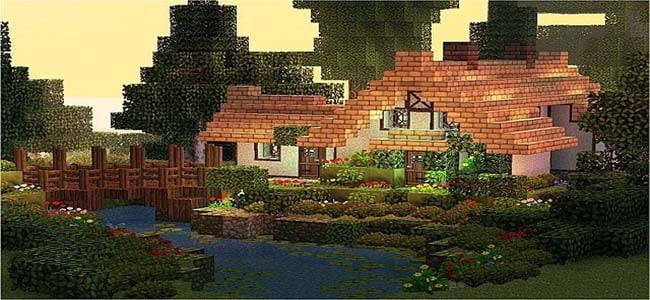 Cool Minecraft Cottage on River