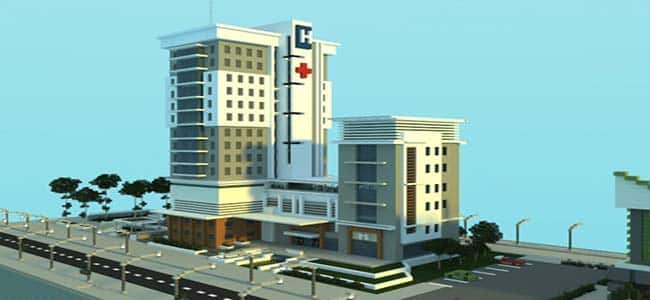 Cool City Hospital in Minecraft