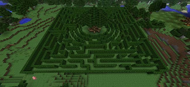 Minecraft Hedge Garden Maze