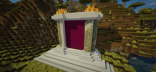 Fancy Nether Portals in Minecraft