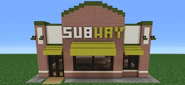 ร้านอาหารรถไฟใต้ดิน Minecraft