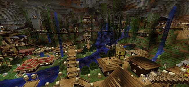 Minecraftの地下基地