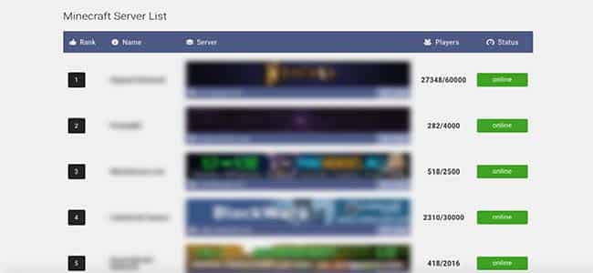 whitelist minecraft server list