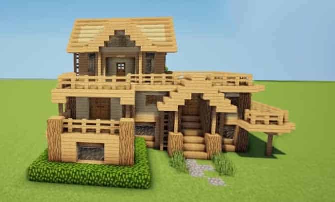 Minecraft Storage House Design Rumah Joglo Limasan Work