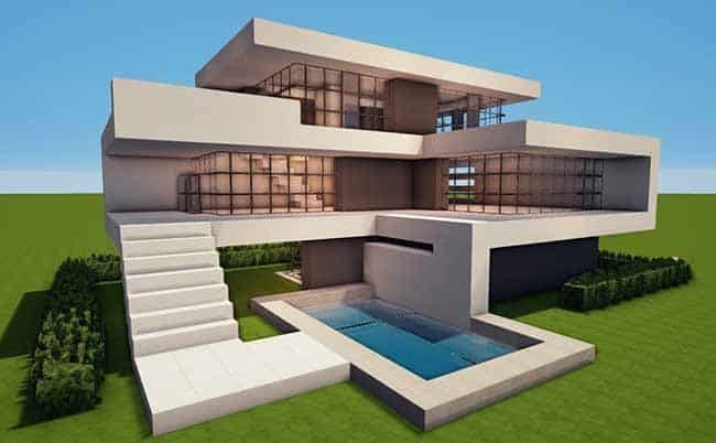 minecraft modern house no texture pack