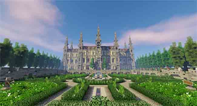 french castle in minecraft