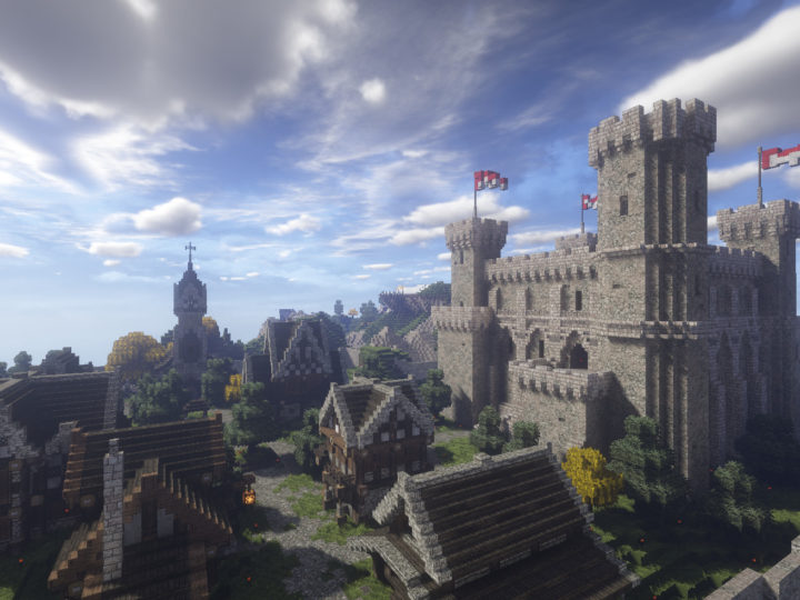 Building Kenilworth Castle on Minecraft