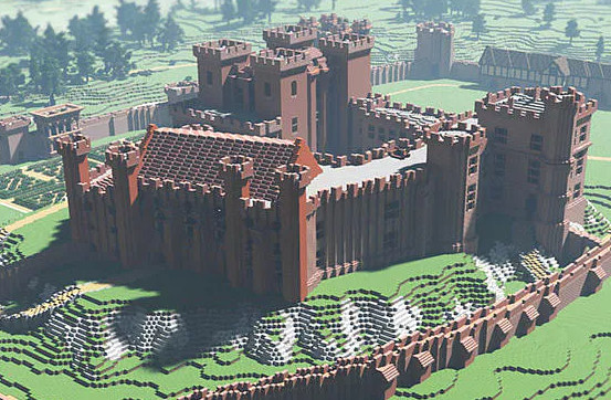 kenilworth castle built in Minecraft