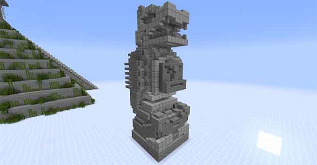 mayan statues in Minecraft