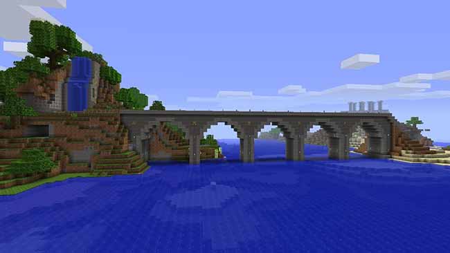 minecraft simple stonebridge