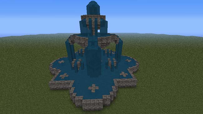 Large Minecraft Fountain