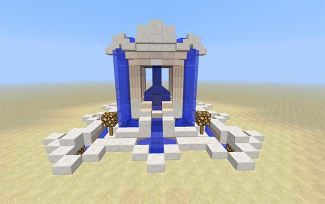 fountain design minecraft