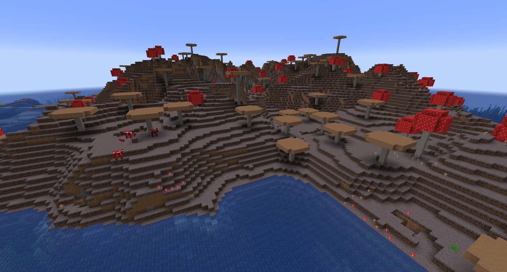 Minecraft mushroom fields island biome