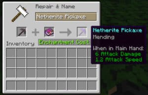 Minecraft Mending Enchantment Guide - EnderChest