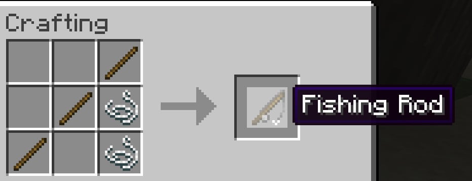 Minecraft Fishing Rod Recipe