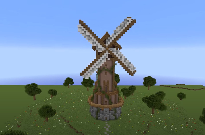 tall windmill minecraft