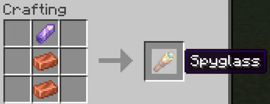 Minecraft Spyglass Recipe